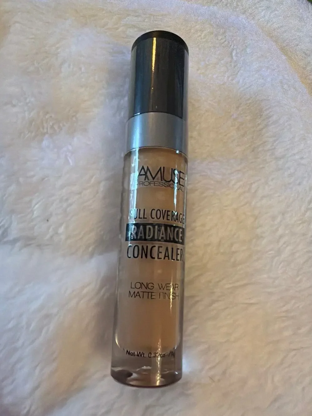 AMUSE Full Coverage Radiance Concealer Tan KL237-7 Long Wear Matte 0.32 oz